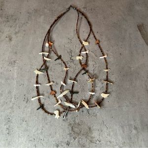 Zuni Three Strand Fetish Necklace